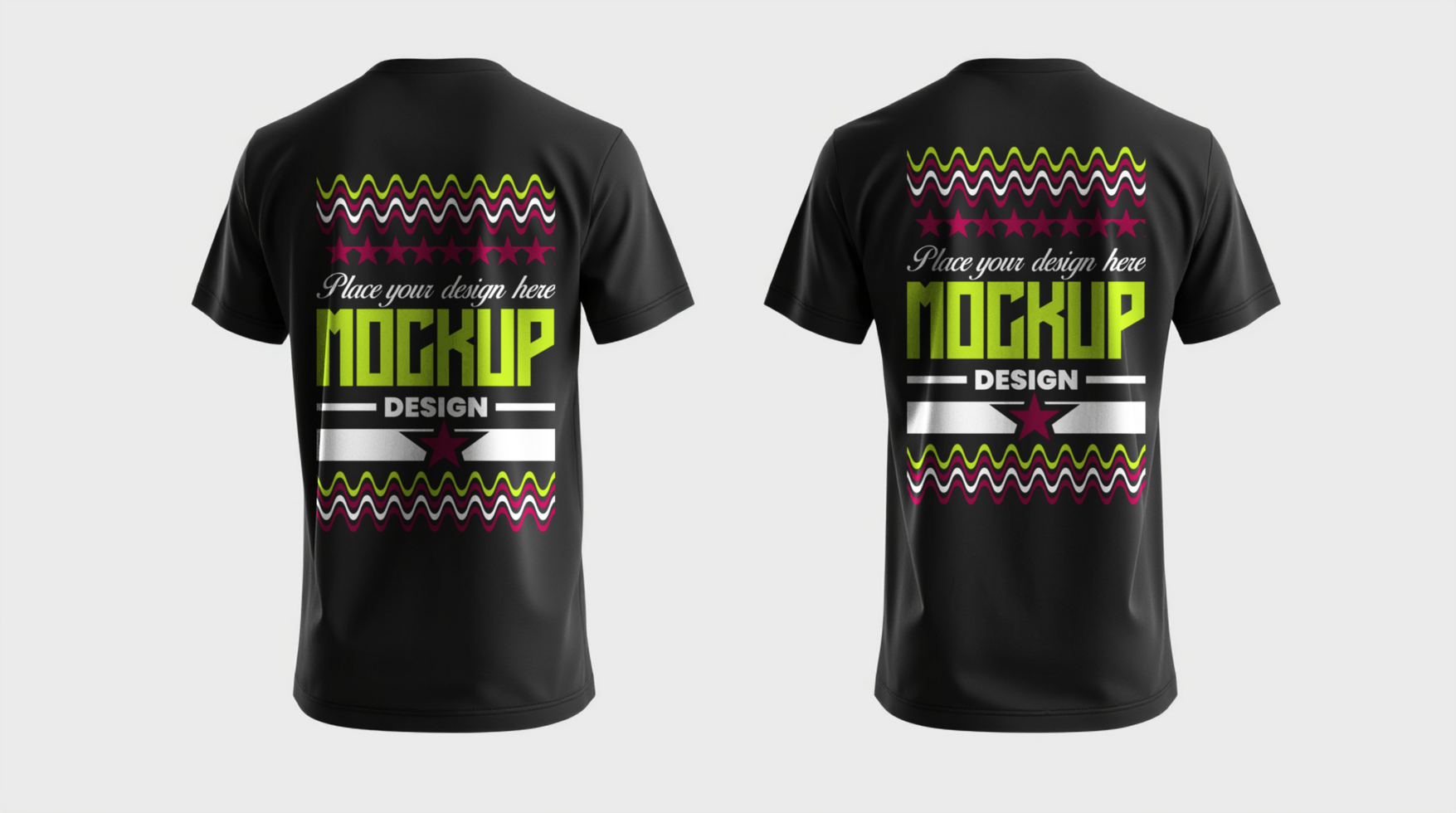 Apparel t shirt mockup template for mockup design and stylish fashion background presentations psd