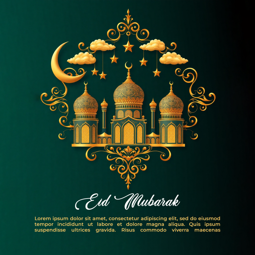 Eid Mubarak calligraphy design with Eid Ul Fitr Idul Fitri and Eid Al Fitr Mubarek celebration theme psd
