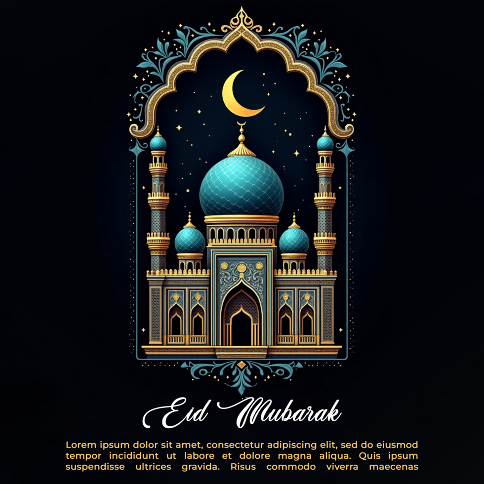 Glowing Ramadan lanterns for Eid Mubarak Eid Ul Fitr Idul Fitri and Eid Al Fitr Mubarek festival night psd