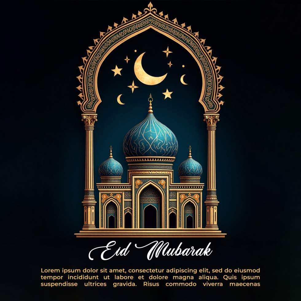 Eid Mubarak festive vibes with Eid Ul Fitr Idul Fitri Eid Al Fitr Mubarek prayers and Islamic traditions psd