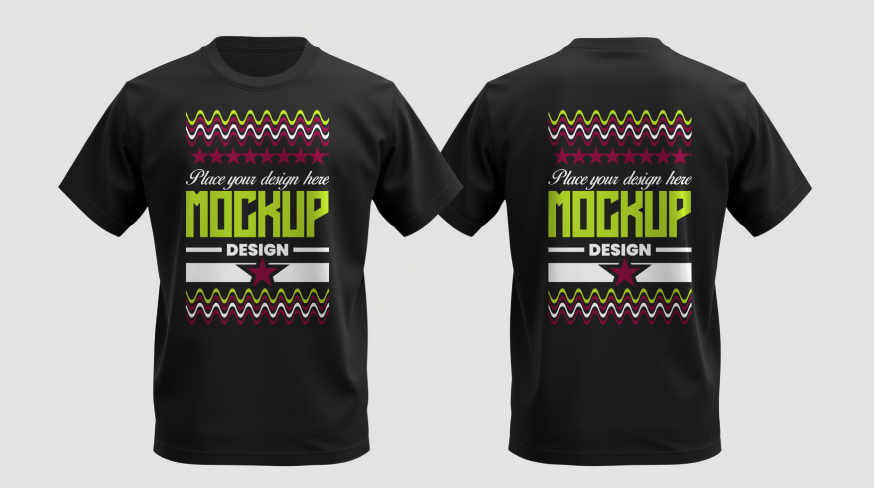 Simple and elegant t shirt mockup for casual apparel mockup and fashion template presentations psd