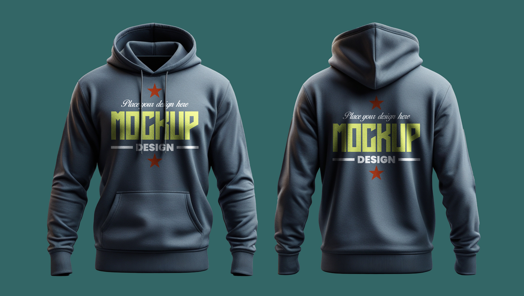 Stylish hoodie mockup with a modern fit for showcasing streetwear and casual clothing designs psd