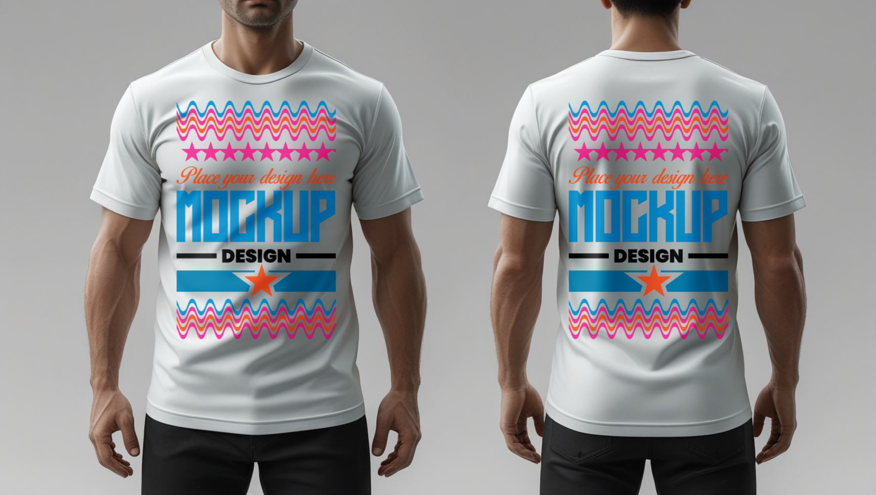 Stylish t shirt mockup template for fashion branding and modern clothing mockup projects psd