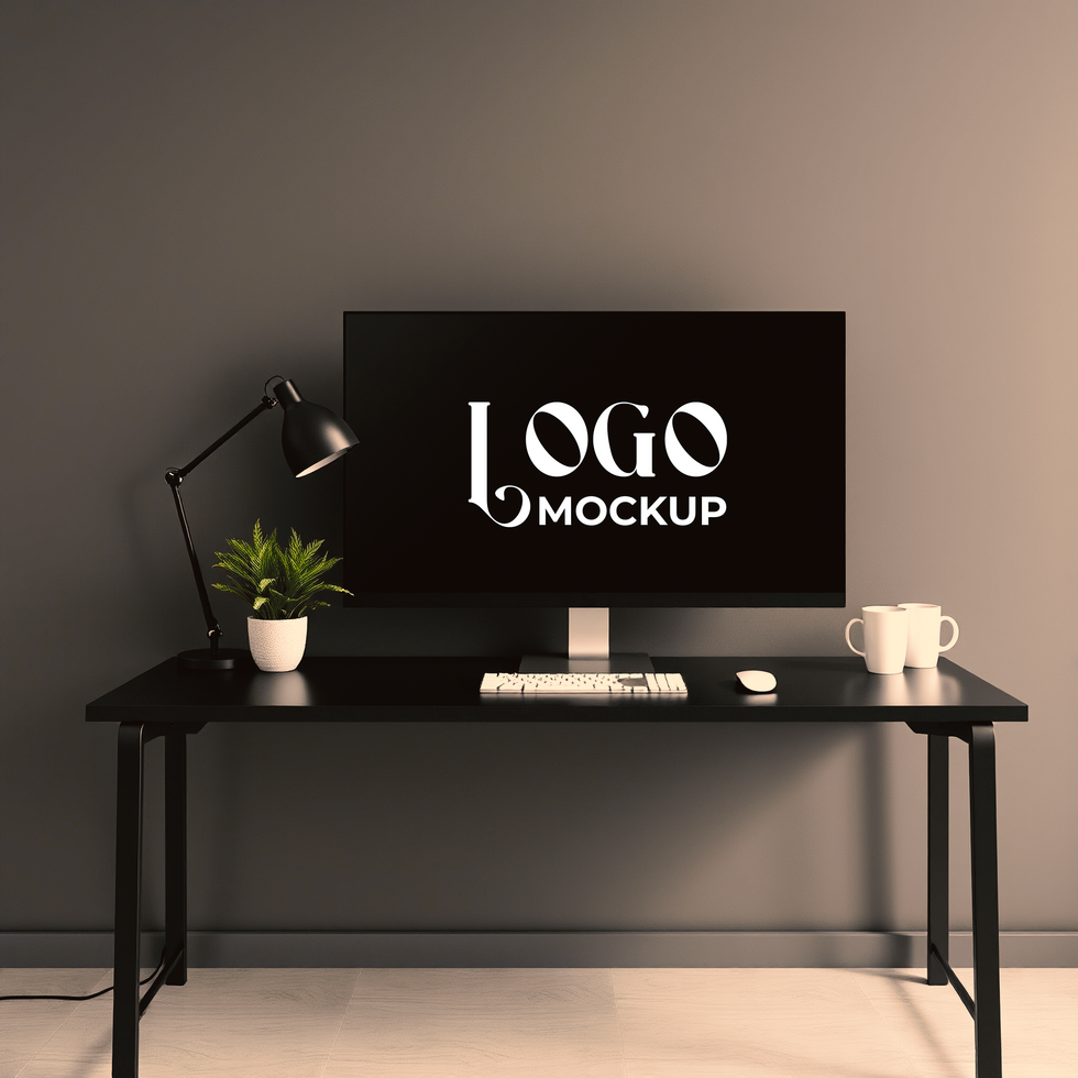 Business logo mockup with a modern logo mockup display for brand identity and presentation psd
