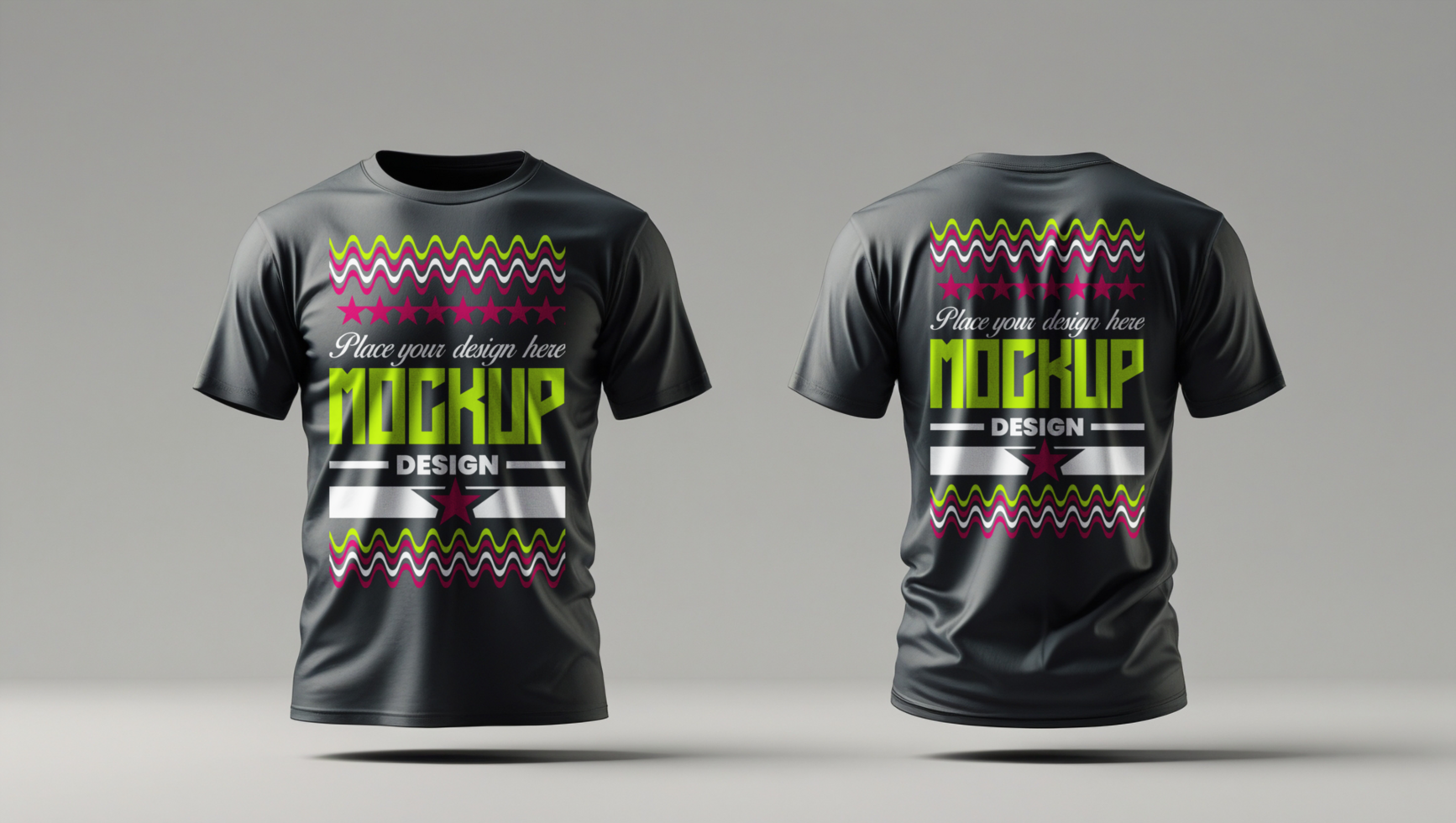 Black t shirt mockup for tshirt apparel design and stylish clothing mockup branding presentations psd