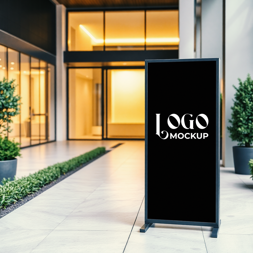 High quality logo mockup with a stylish logo mockup for modern brand identity mockup psd