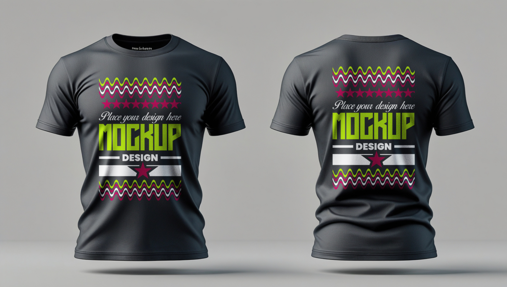 High resolution t shirt mockup template for professional fashion branding and clothing design psd