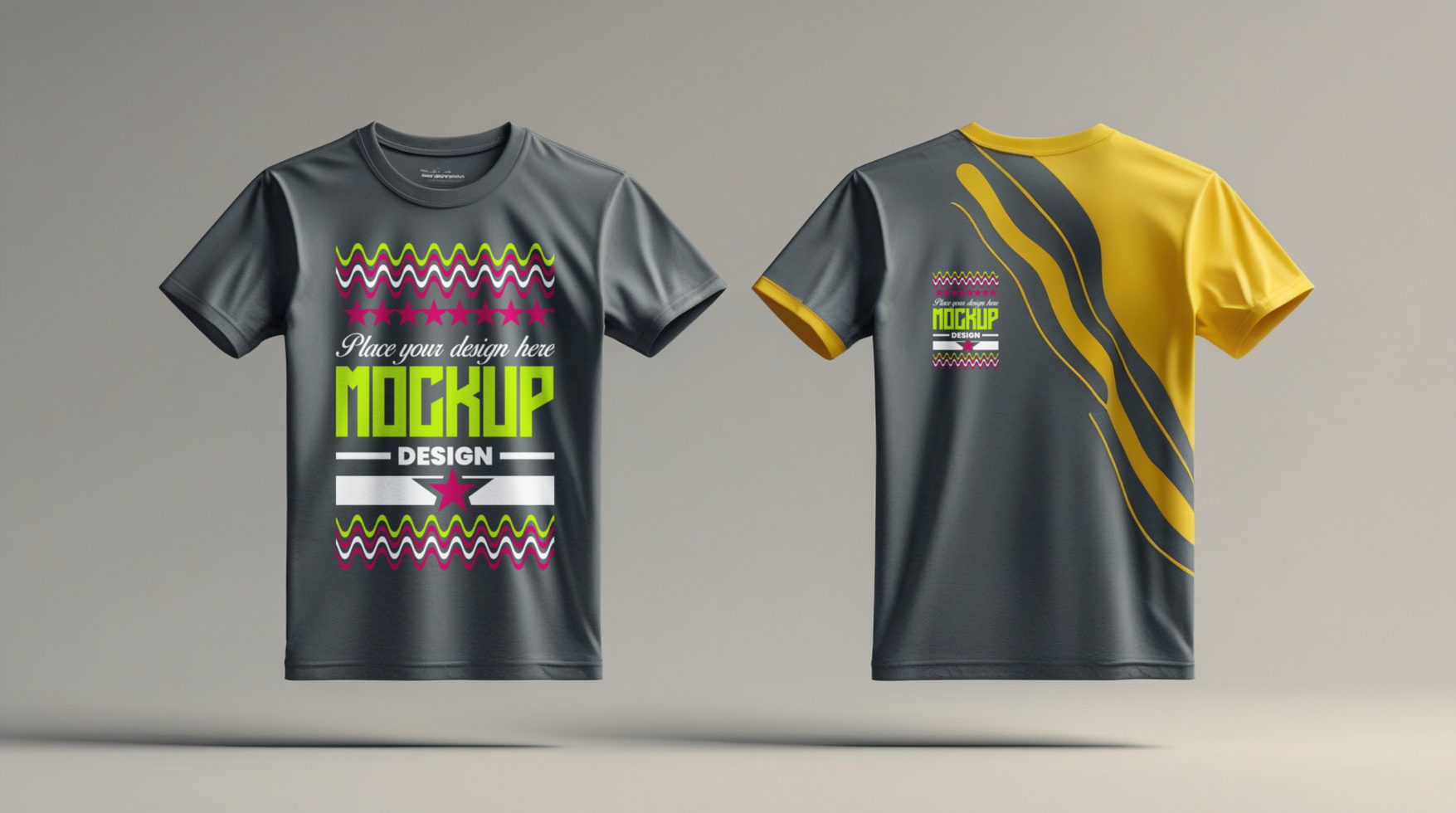 High quality t shirt mockup featuring a clean tshirt design for apparel branding and fashion use psd