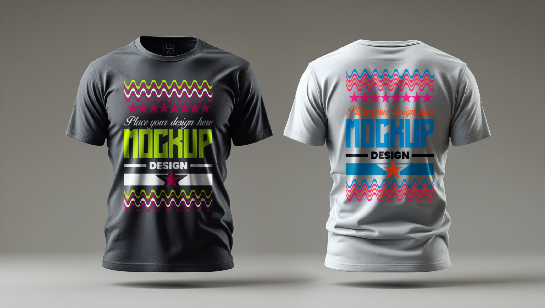 Minimalist t shirt mockup with a blank tshirt design for modern clothing branding projects psd