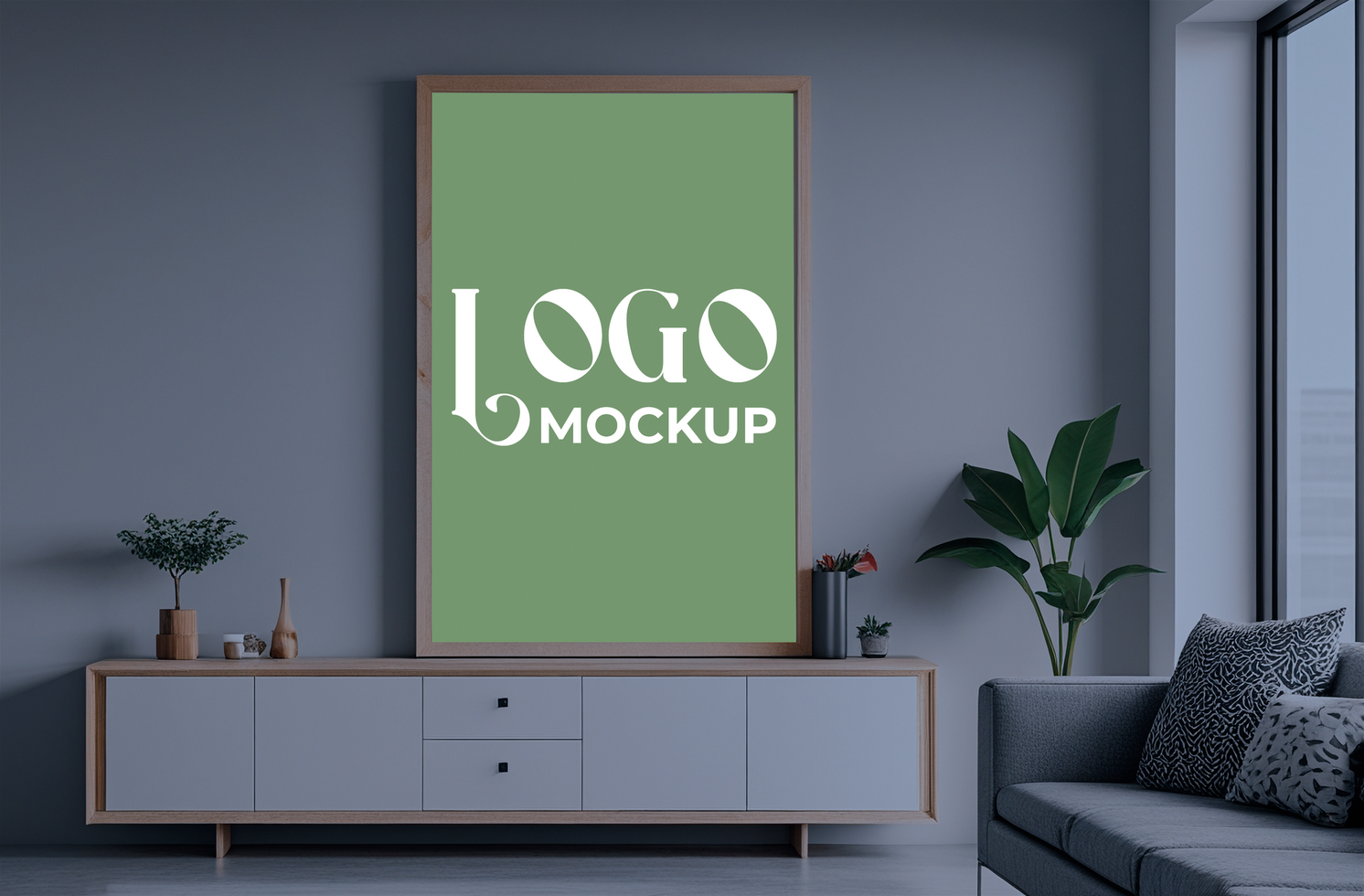 Branding logo mockup on concrete wall with a stylish and realistic logo mockup on a textured wall psd