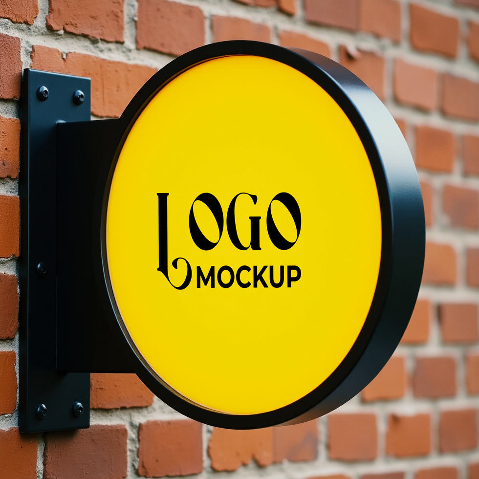 Business identity logo mockup with a premium and realistic logo mockup psd