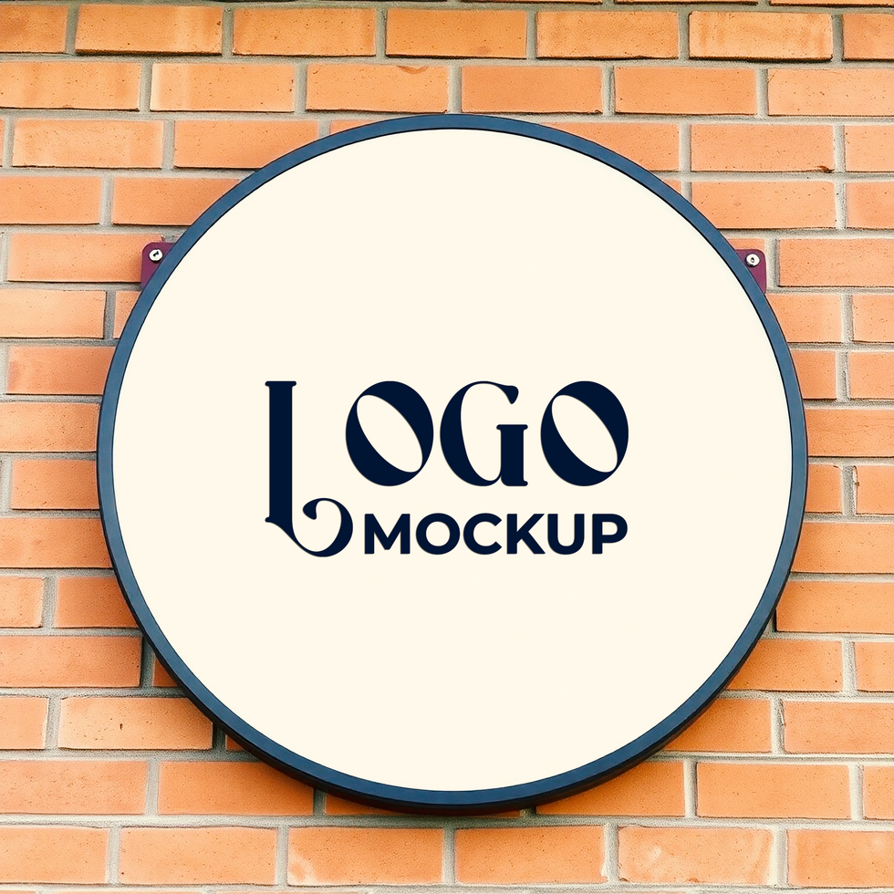 Logo mockup template featuring a professional logo branding and stylish logo display psd