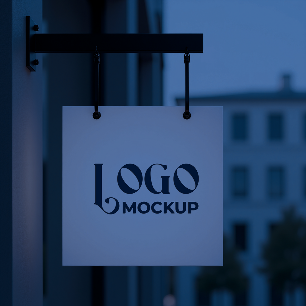 Realistic logo mockup scene with a minimalist logo branding mockup for businesses psd