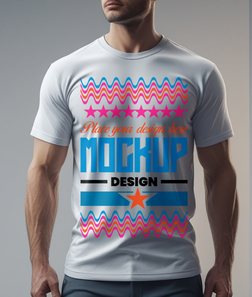 Minimalist blank t shirt mockup template for professional apparel mockup branding and showcase psd