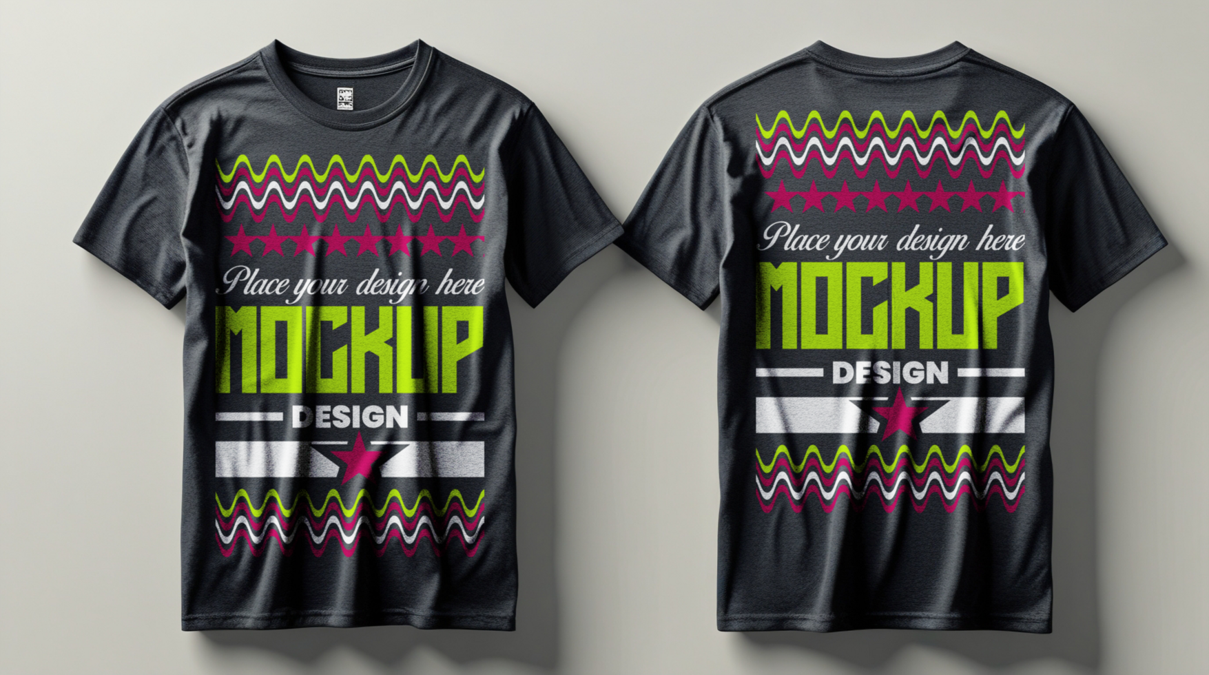 Trendy t shirt mockup with a high quality tshirt template for modern apparel branding needs psd