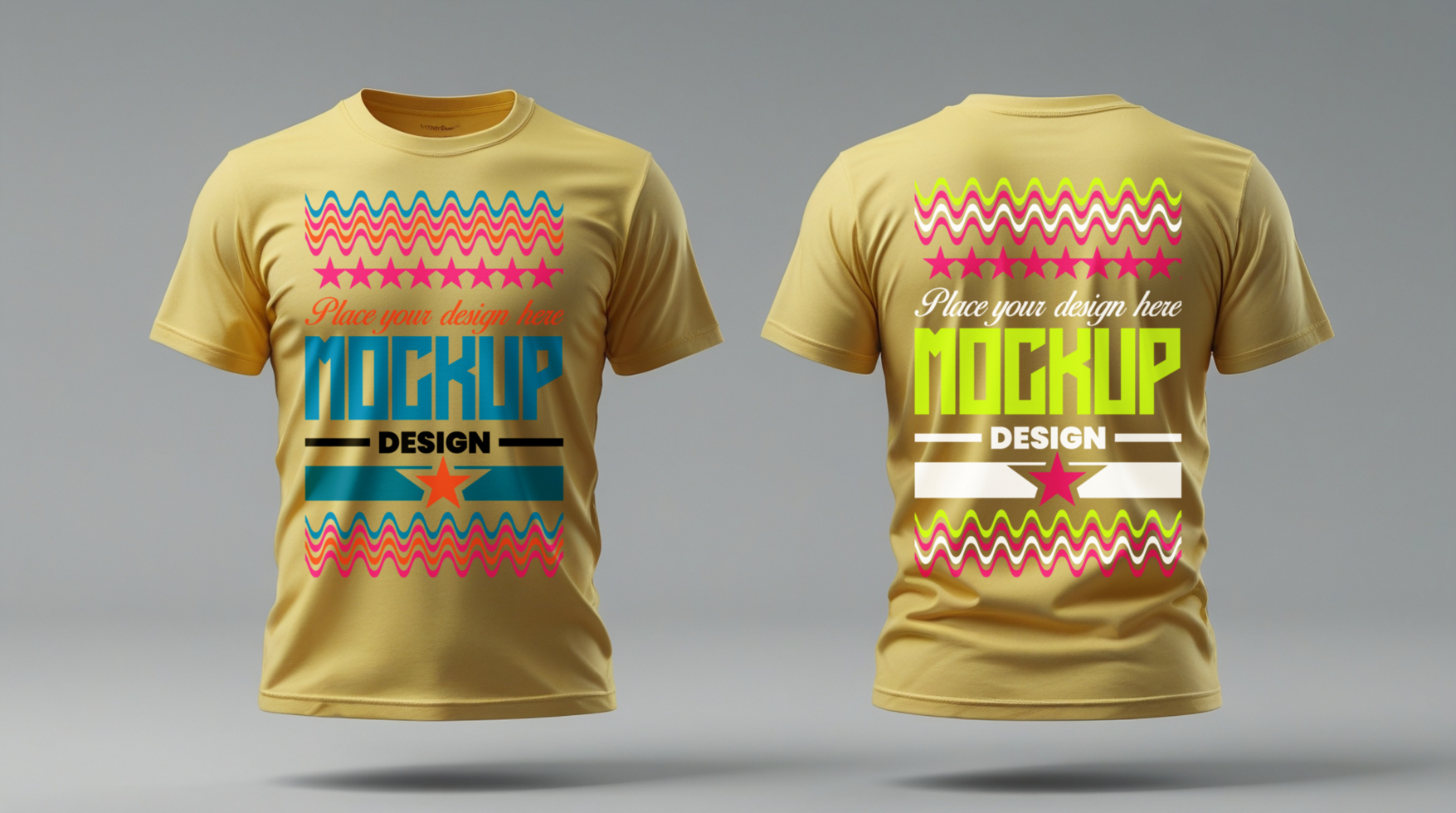 Classic t shirt mockup with a blank tshirt template for tshirt design and branding presentation psd