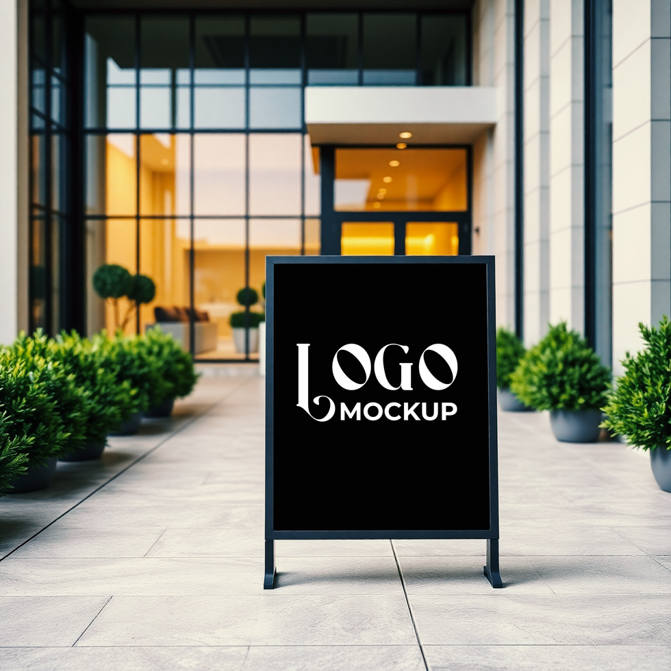 Creative logo mockup template with a stylish and realistic logo mockup psd