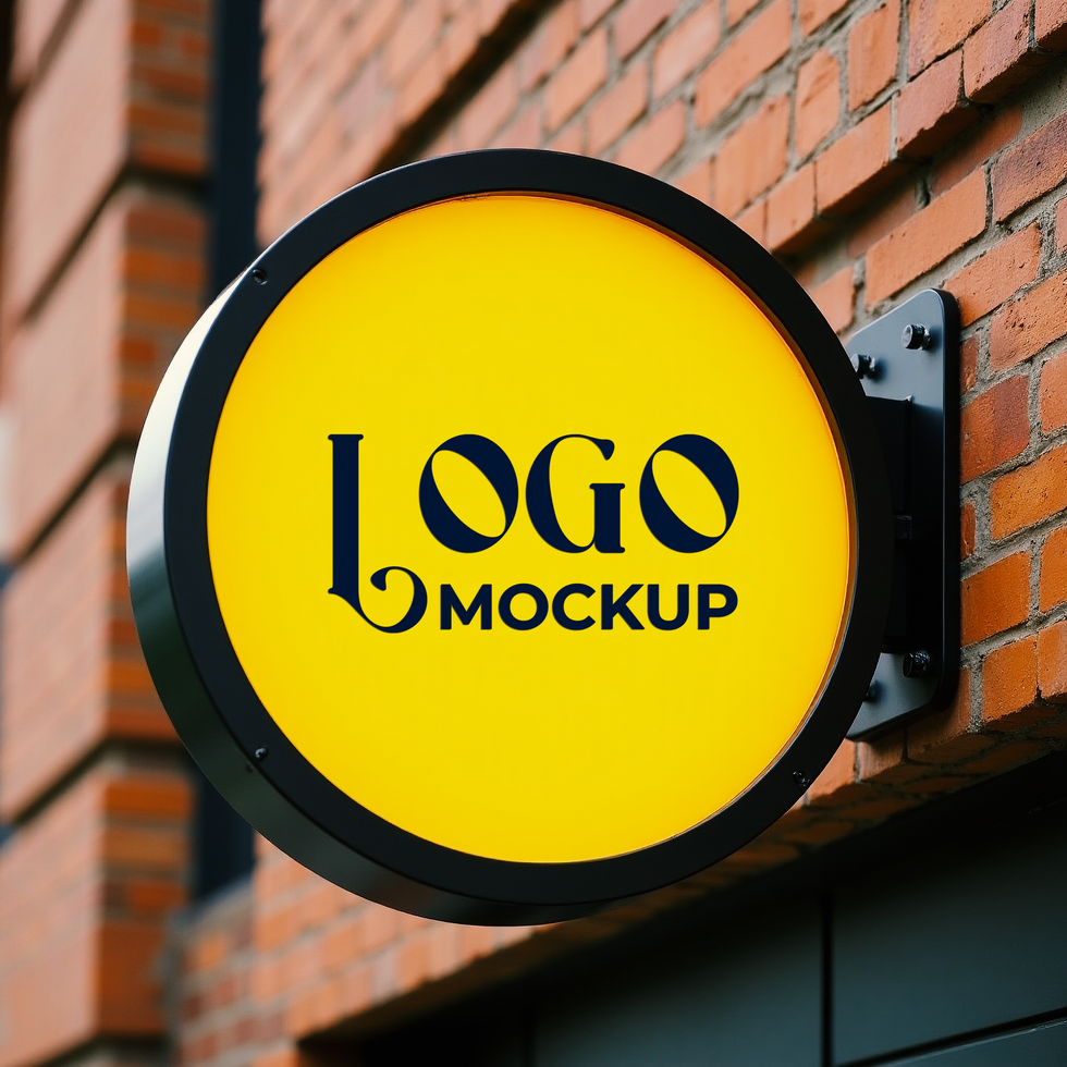 Logo mockup for print with a stylish and high quality logo mockup template psd
