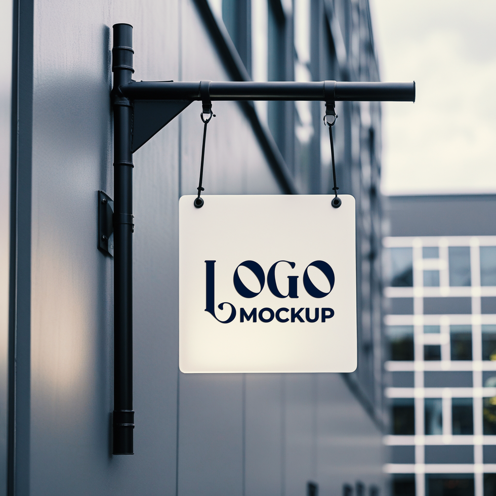 Logo branding mockup for showcasing a professional and modern logo mockup psd