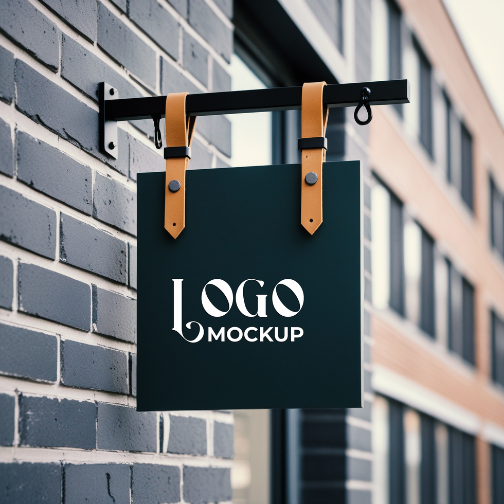 Elegant branding mockup with a high-quality logo mockup for business logos psd