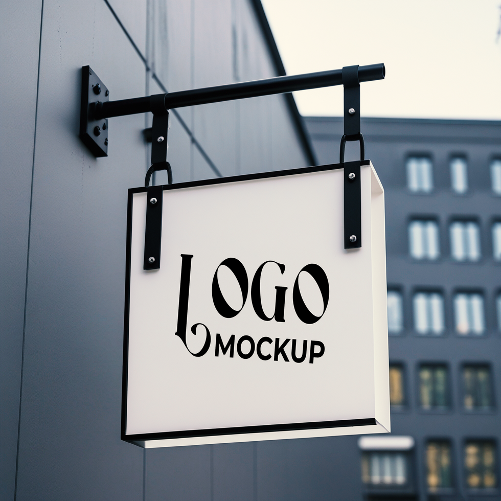 High quality logo branding mockup with a realistic and stylish logo mockup psd