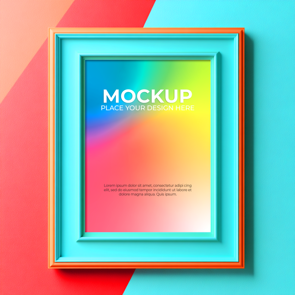 Stylish oval frame mockup for creative and unique presentations psd