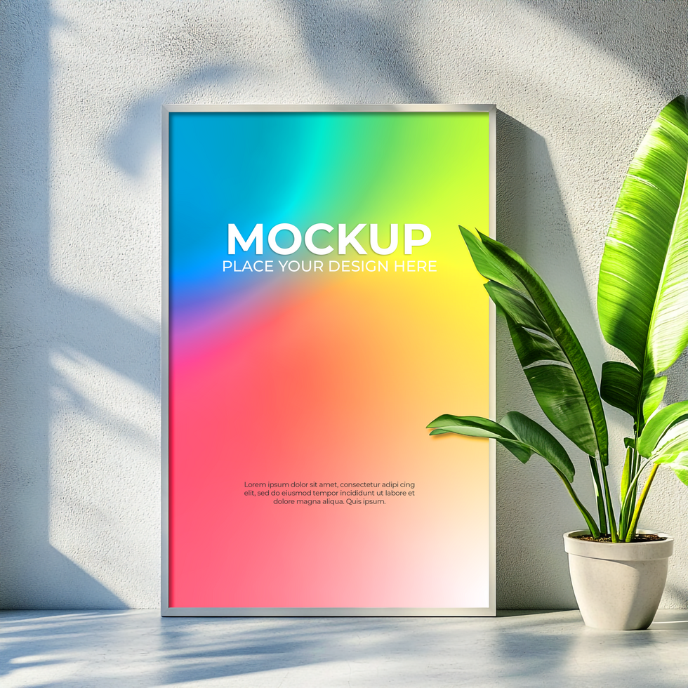Luxury gold frame mockup for premium digital artwork displays psd