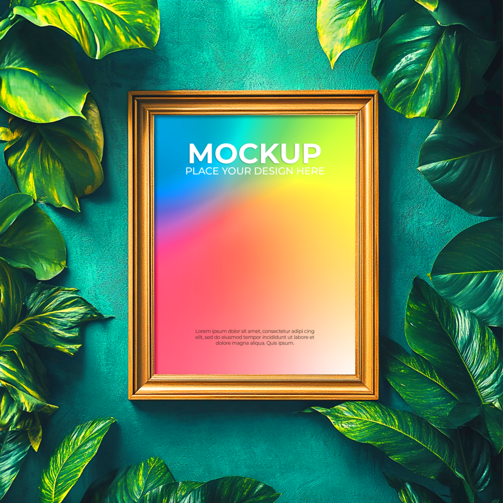 Matte glass frame mockup for soft and elegant presentations psd