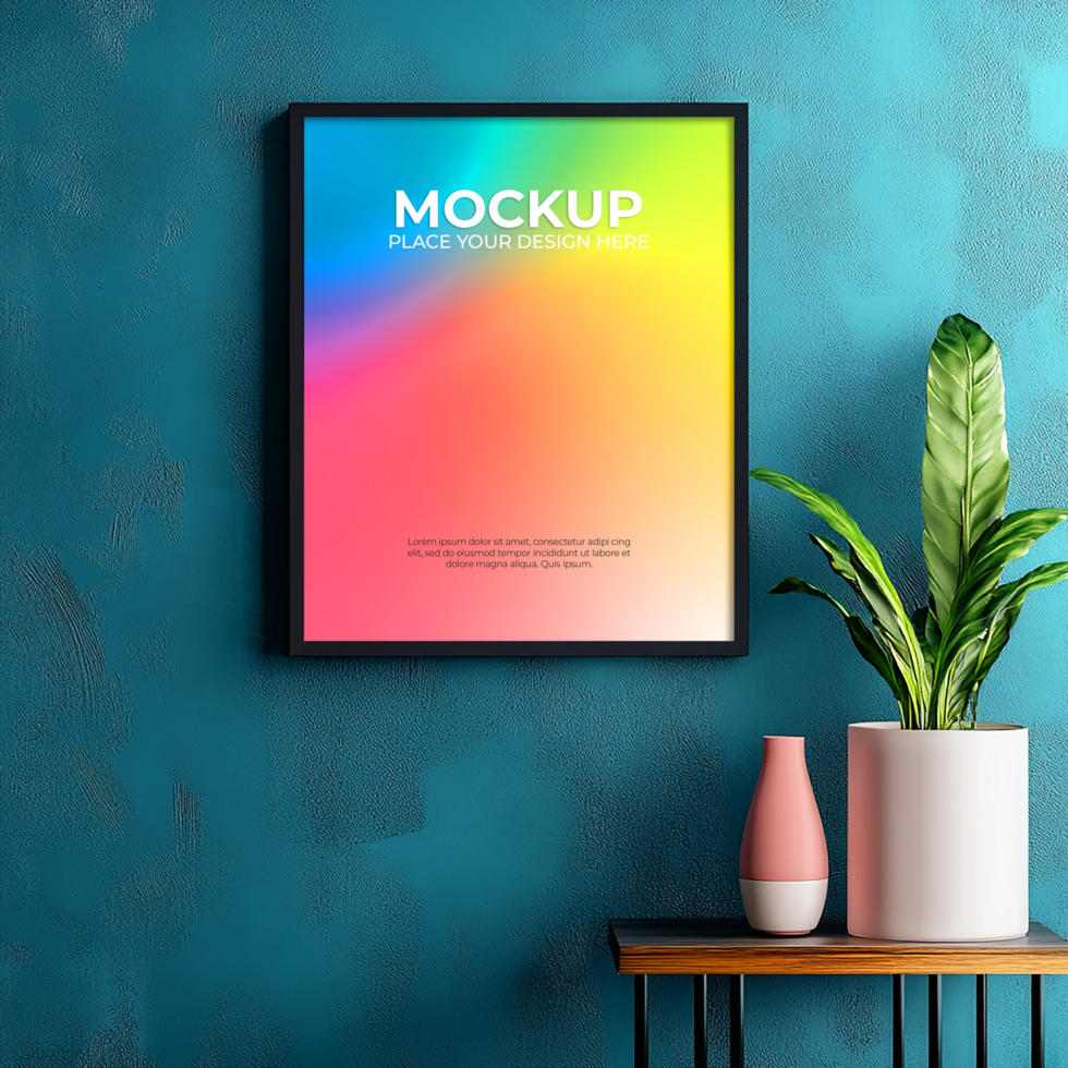 High-quality empty frame mockup for branding and business use psd