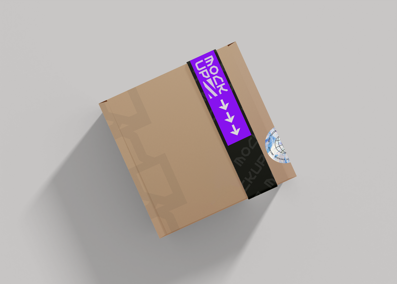 Box Label Mockup for Creative Brand Expression psd