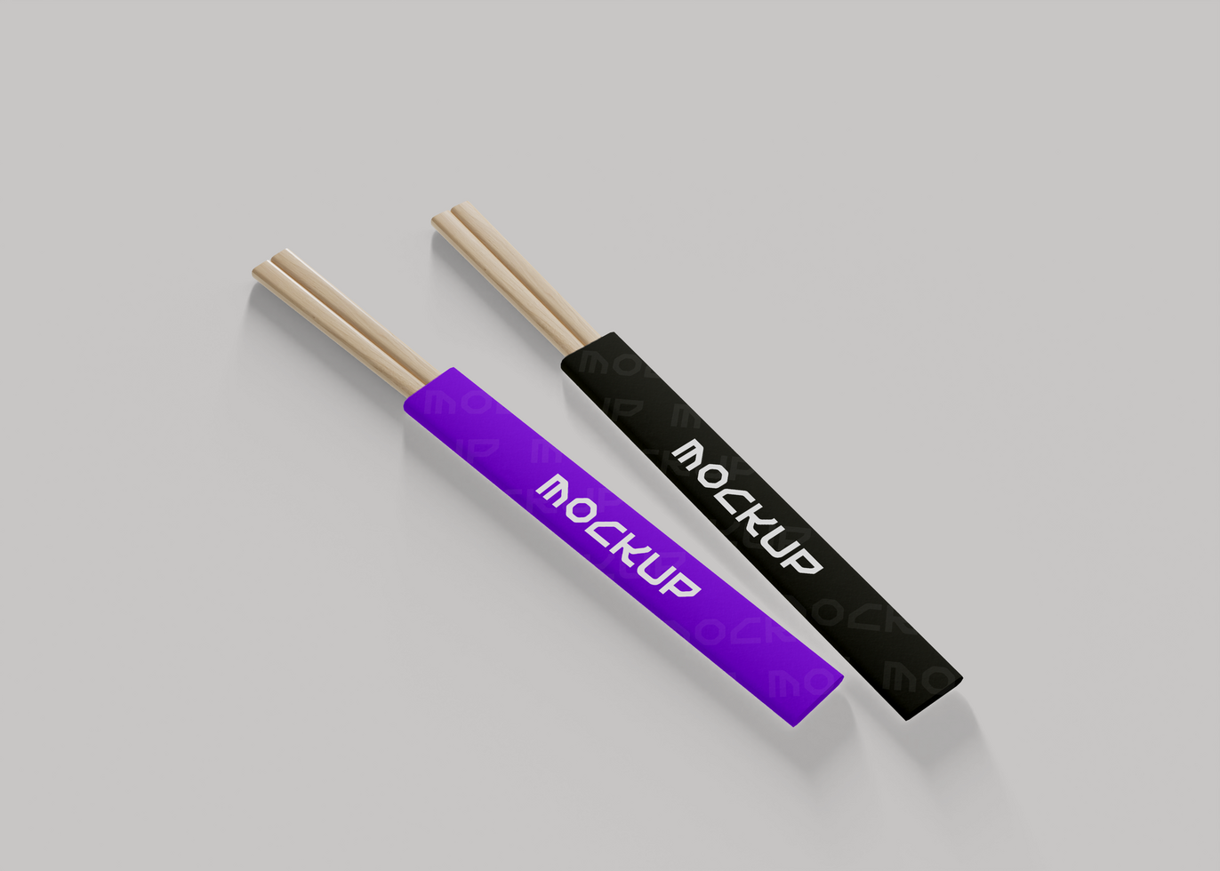 Chopsticks Mockup for High End Branding psd