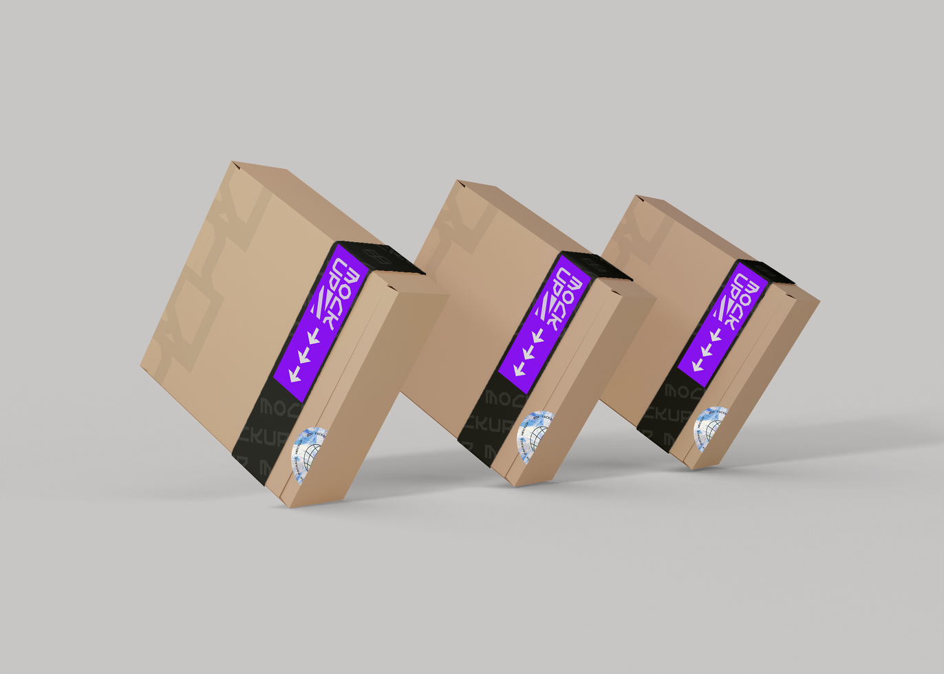 Box Label Package Mockup for Authentic Branding psd