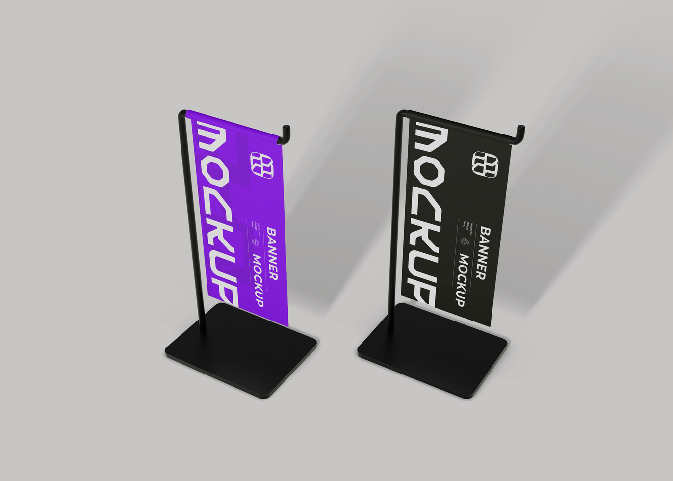 Table Top Banner Mockup for Limited Displays psd