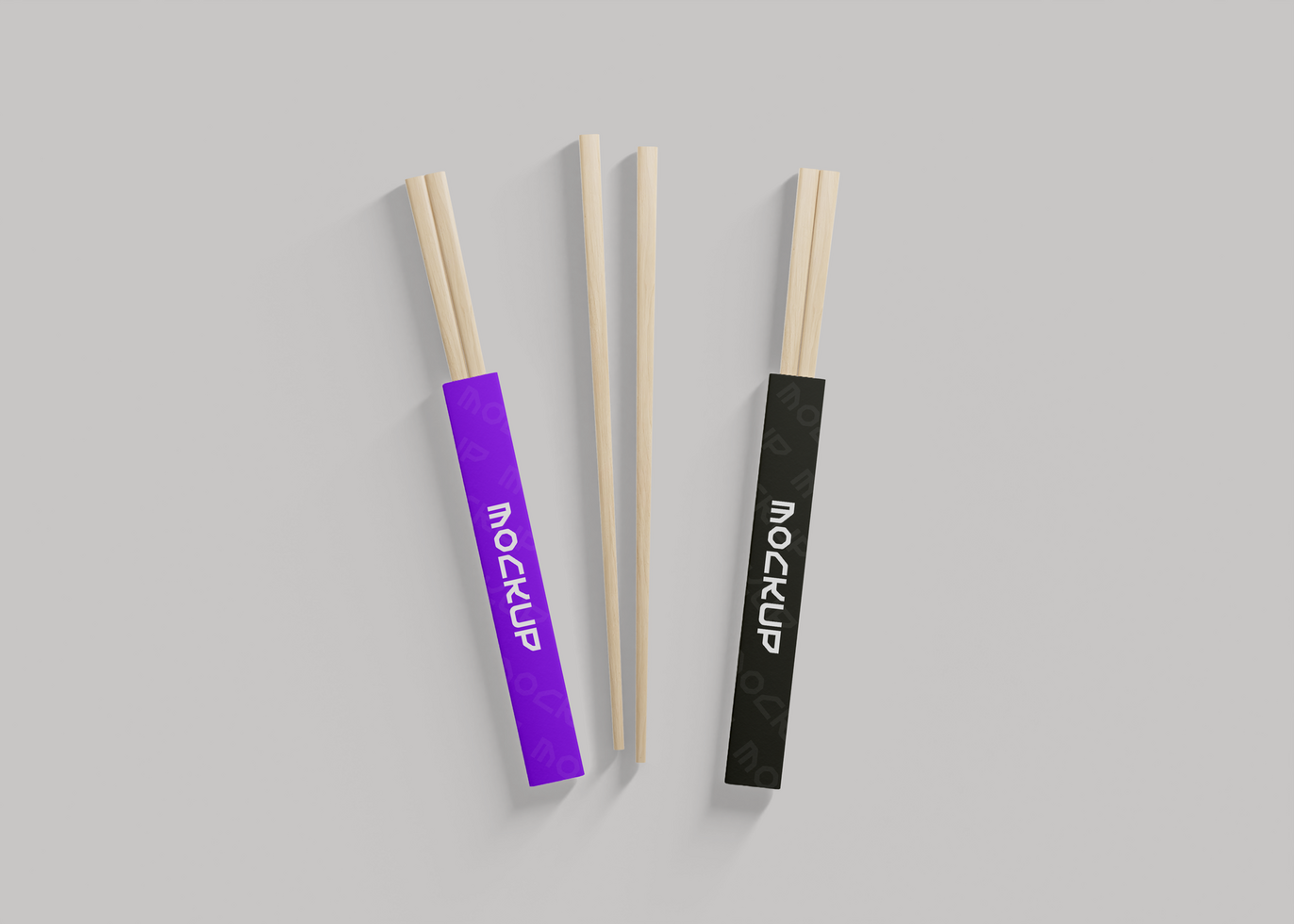 Traditional Chopsticks Mockup for Authentic psd