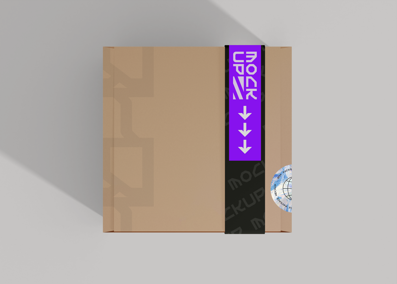 Dynamic Box Label Mockup for Eye Catching Brand Presentation psd