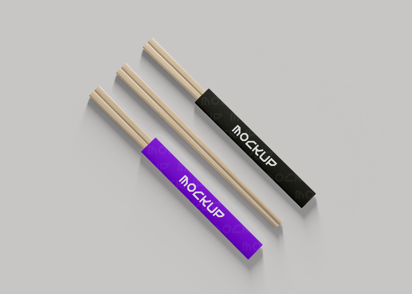 Traditional Chopsticks Mockup for Authentic Branding psd