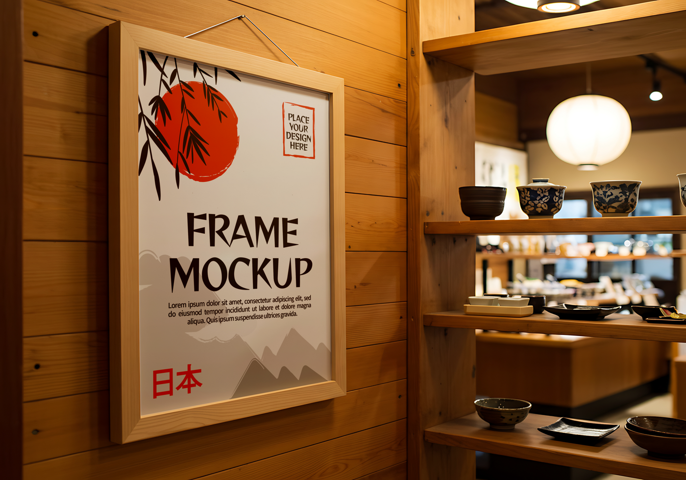 resto Frame Decor mockup psd