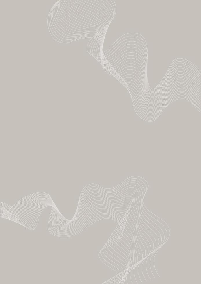 minimal abstract background with flowing lines design vector