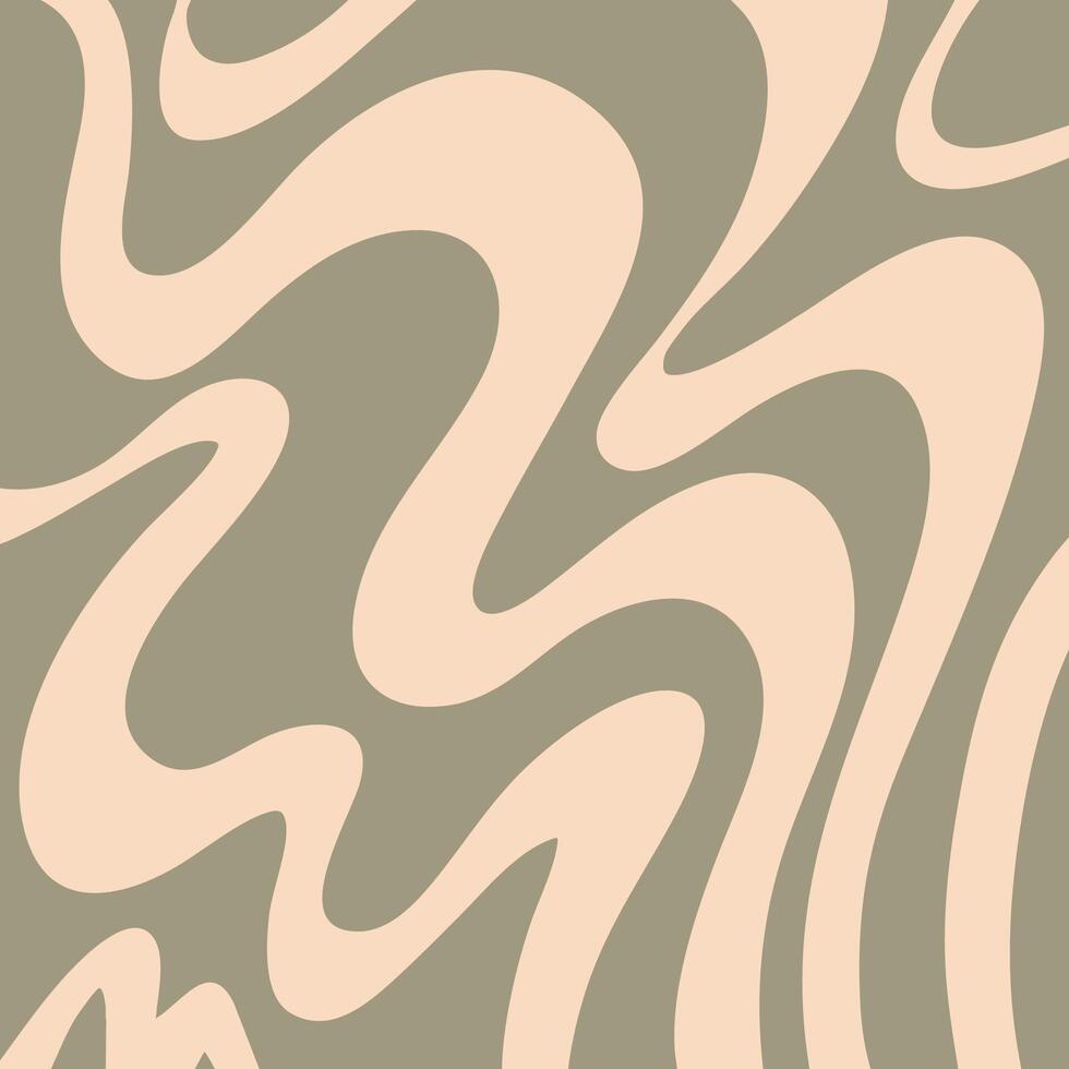 Abstract background with a hand drawn wavy line design vector