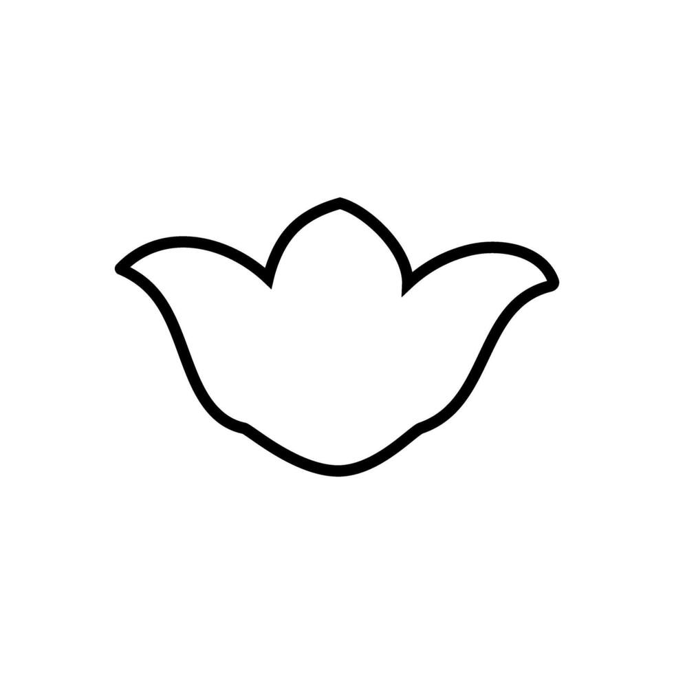 Flower icon isolated on white background. Floral design element. vector