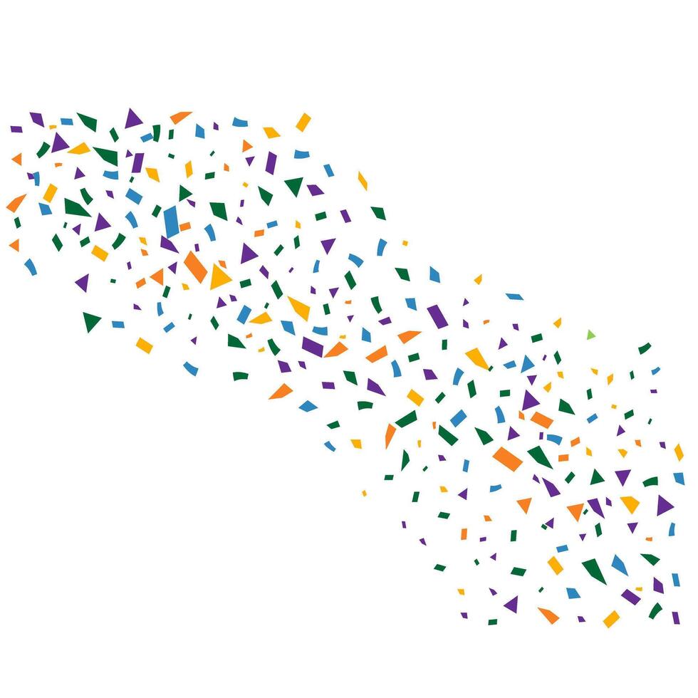 Colorful explosion of confetti. Grainy abstract multicolored texture on a white background. Design element. illustration vector