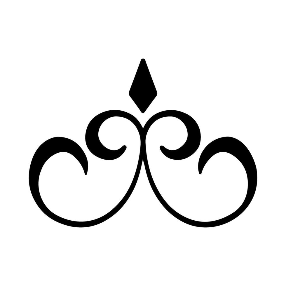 crown icon over white background, line style, illustration design vector