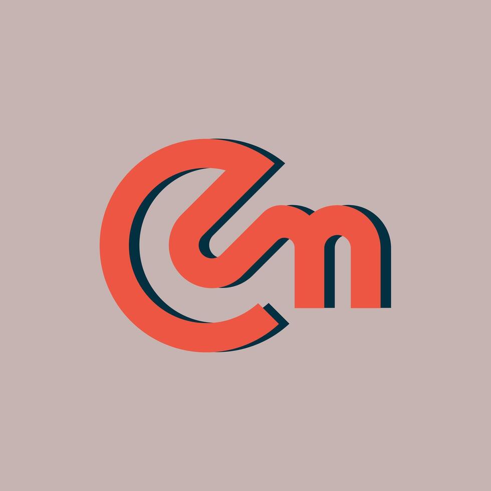 CM Logo Design vector