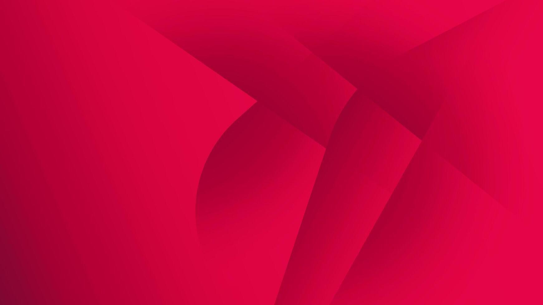 Abstract Red Gradient Background Design with Creative Geometric Shapes vector