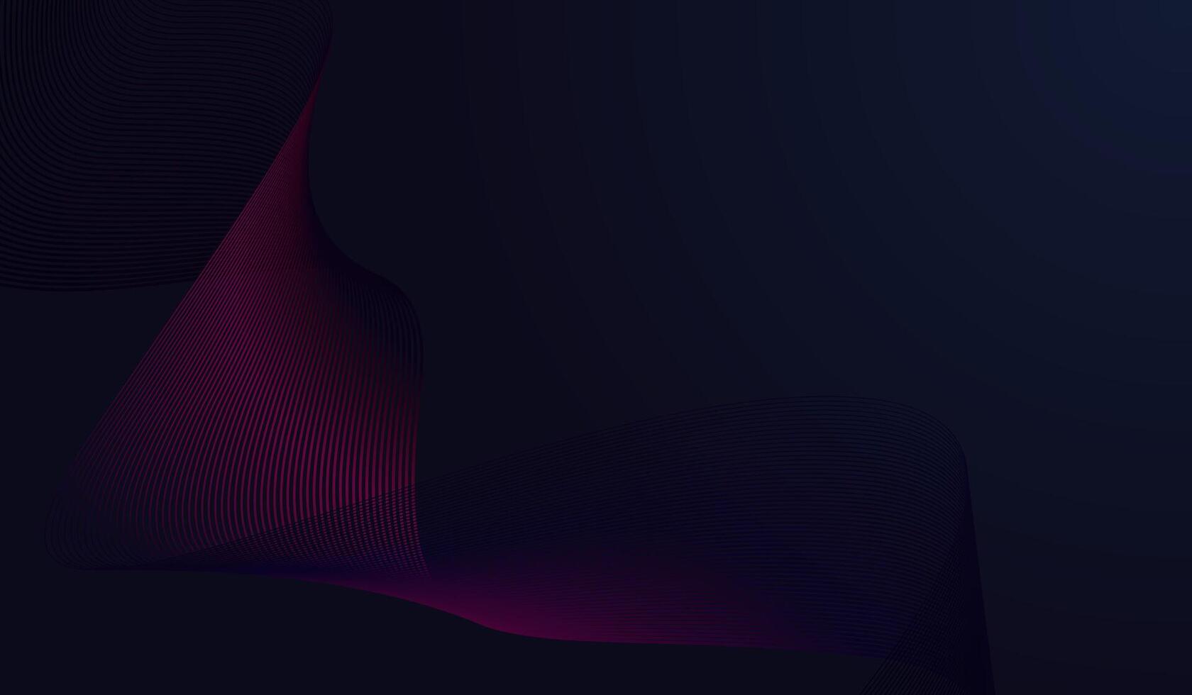 The dark blue abstract Shiny waving lines design element. Modern purple blue gradient flowing wave lines. Futuristic technology concept. illustration. vector