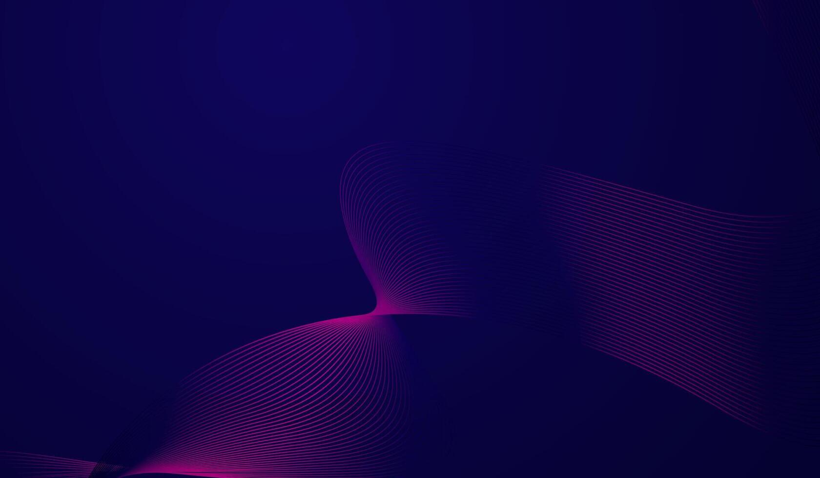 Abstract futuristic design with smooth, flowing wave-like patterns in shades of pink and purple against a deep blue background. The fine lines create a sense of movement vector