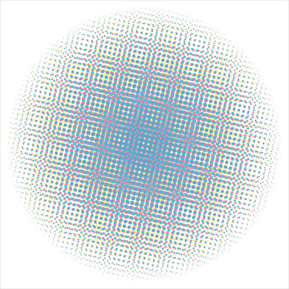 Optical dots radial gradient color vector