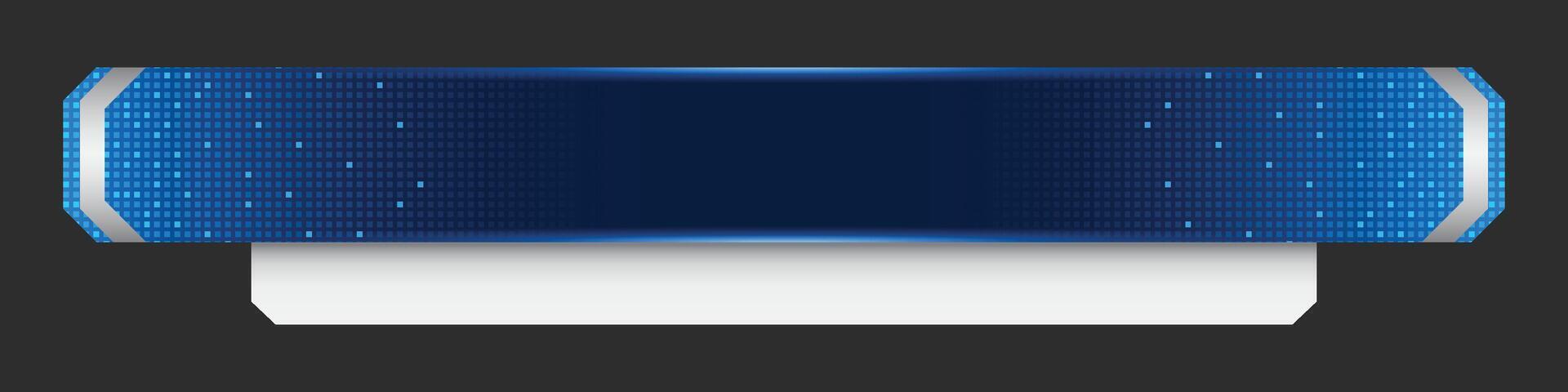 Futuristic design lower third banner. Broadcast news lower third banner template design. Lower third bar template for breaking news, headline title. vector