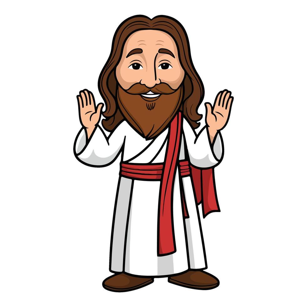 The Blessing Hand of Jesus vector