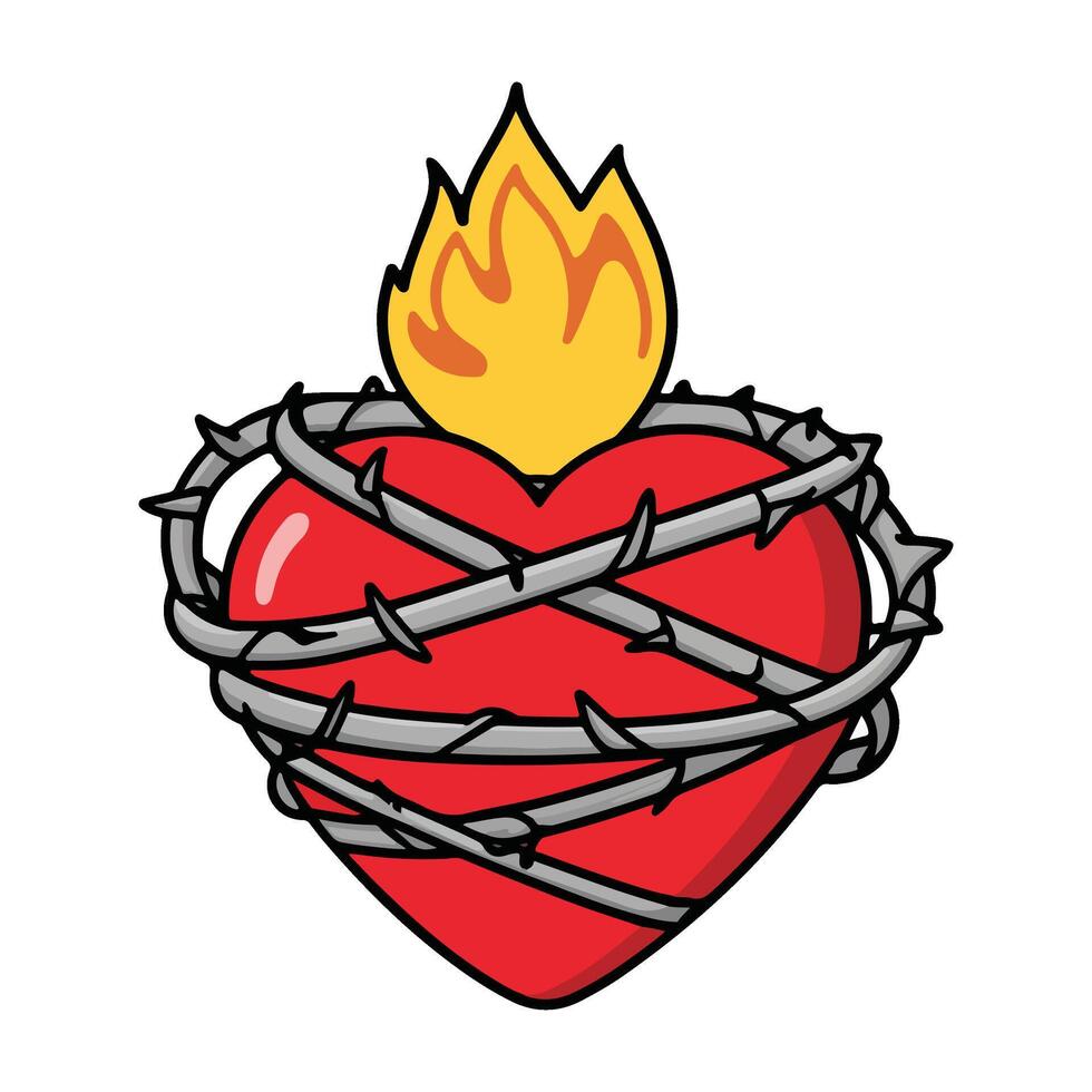 Sacred Heart of Divine Love vector